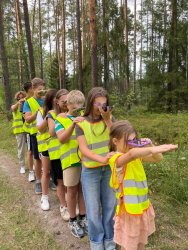 Oprowadzenie po "Ścieżce przyrodniczej związanej ze zbiorem żurawiny" za nami. 