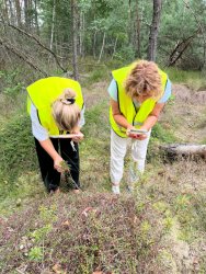 Oprowadzenie po "Ścieżce przyrodniczej związanej ze zbiorem żurawiny" za nami. 