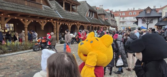 Członkowie Stowarzyszenia DĄB na Jarmarku Bożonarodzeniowym w Biłgoraju